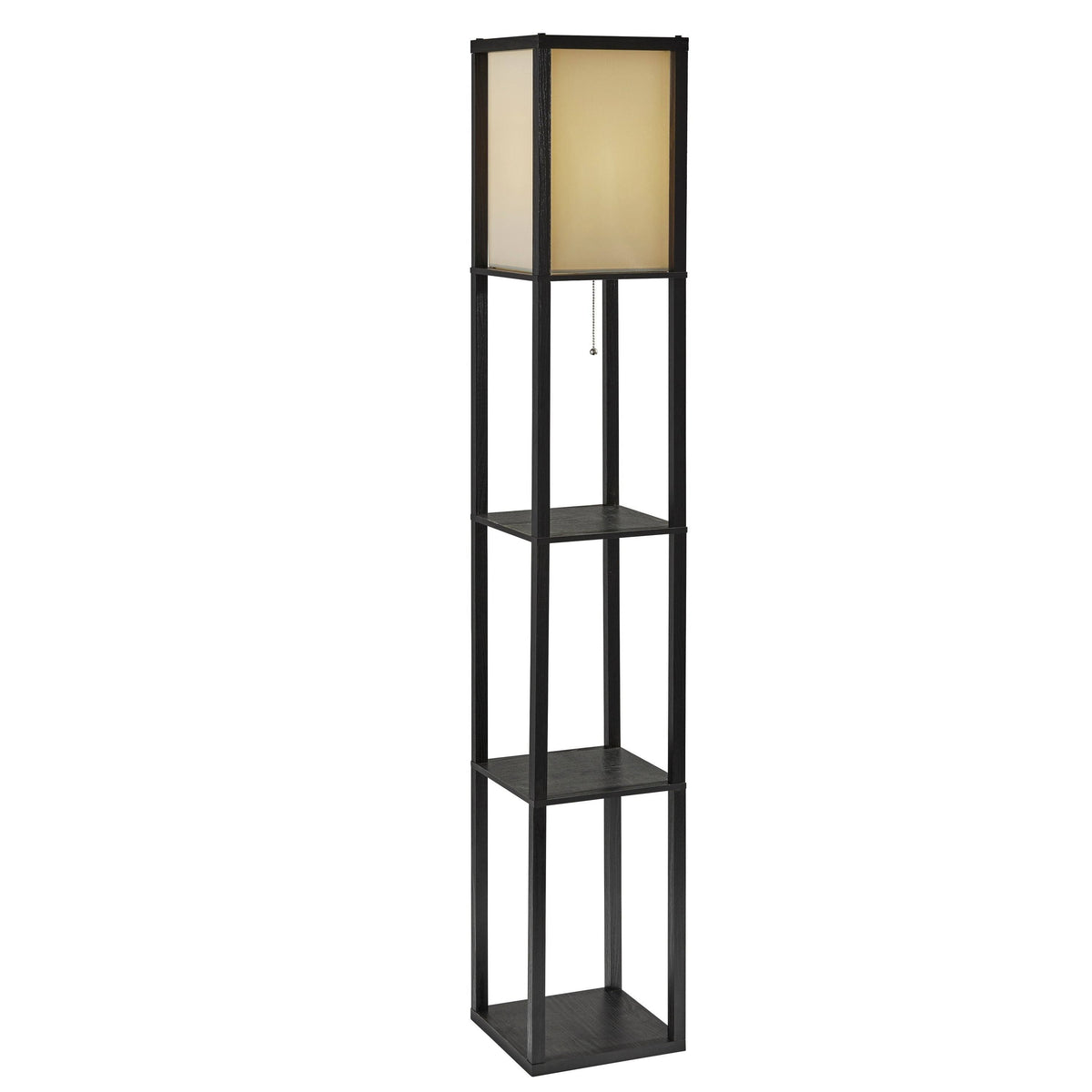 Black Wood Shelf Lamp G537
