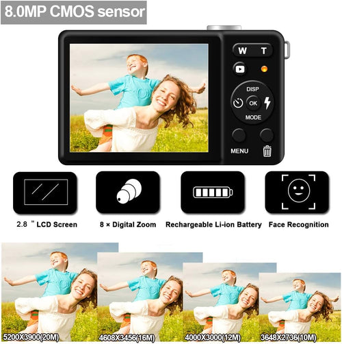20MP Digital Camera with 8X Zoom Q8645