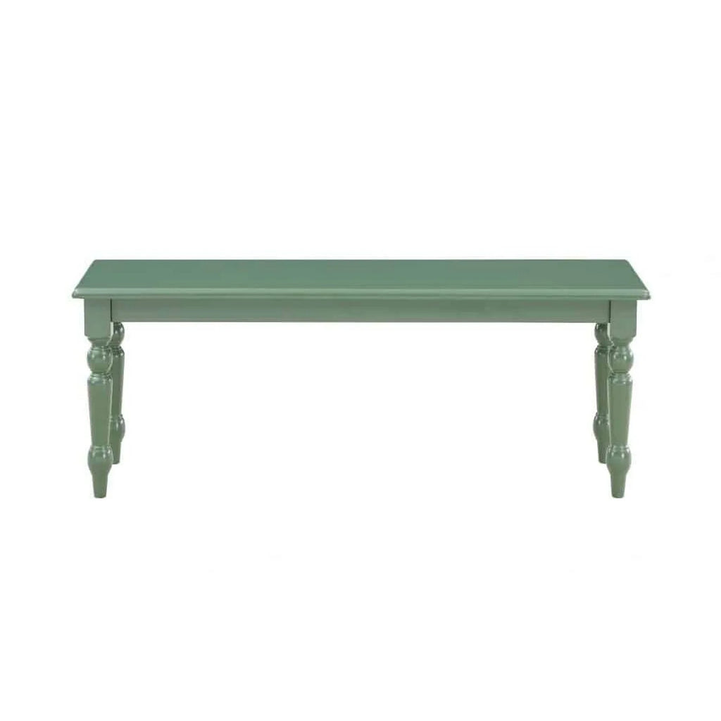 48 Inch Modern Wood Dining Bench with Turned Legs L538