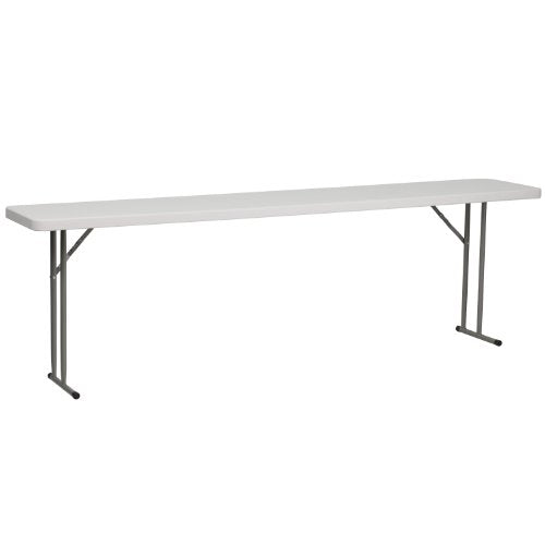 5-Foot Rectangle White Plastic Folding Training Table M964