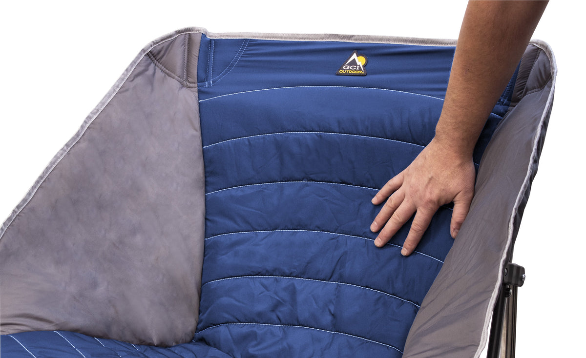 Royal Blue Padded Folding Rocking Camp Chair L80871