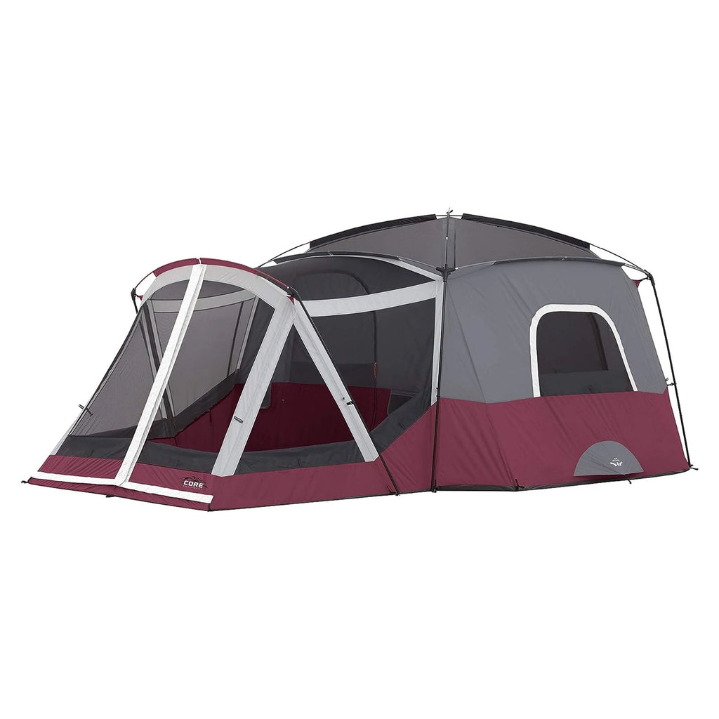 11-Person Camping Cabin Tent with Screen Room, Red X10914