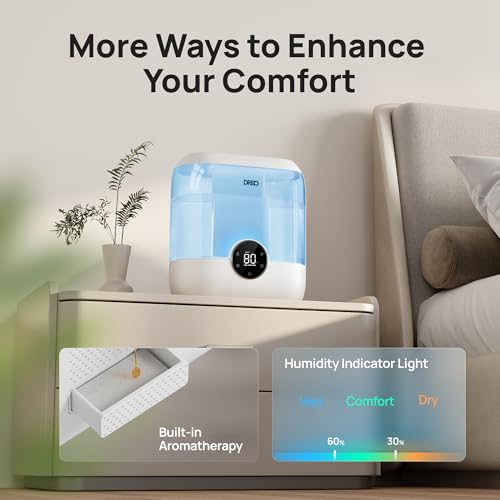 4L Top Fill Cool Mist Ultrasonic Humidifier U176715