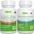 Magnesium Complex Curcumin C3 Complex Vegan Bundle Chelated Glycinate Taurate Citrate O40704