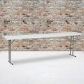5-Foot Rectangle White Plastic Folding Training Table M964