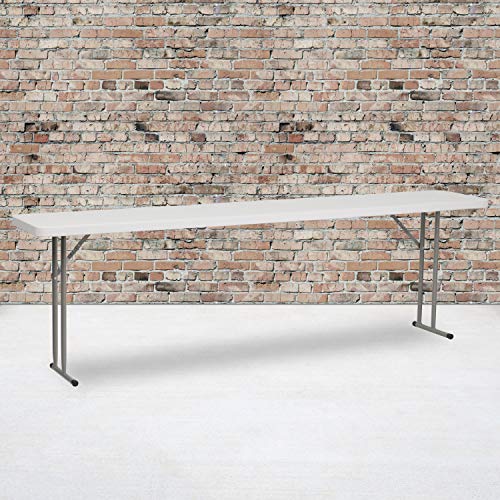 5-Foot Rectangle White Plastic Folding Training Table M964