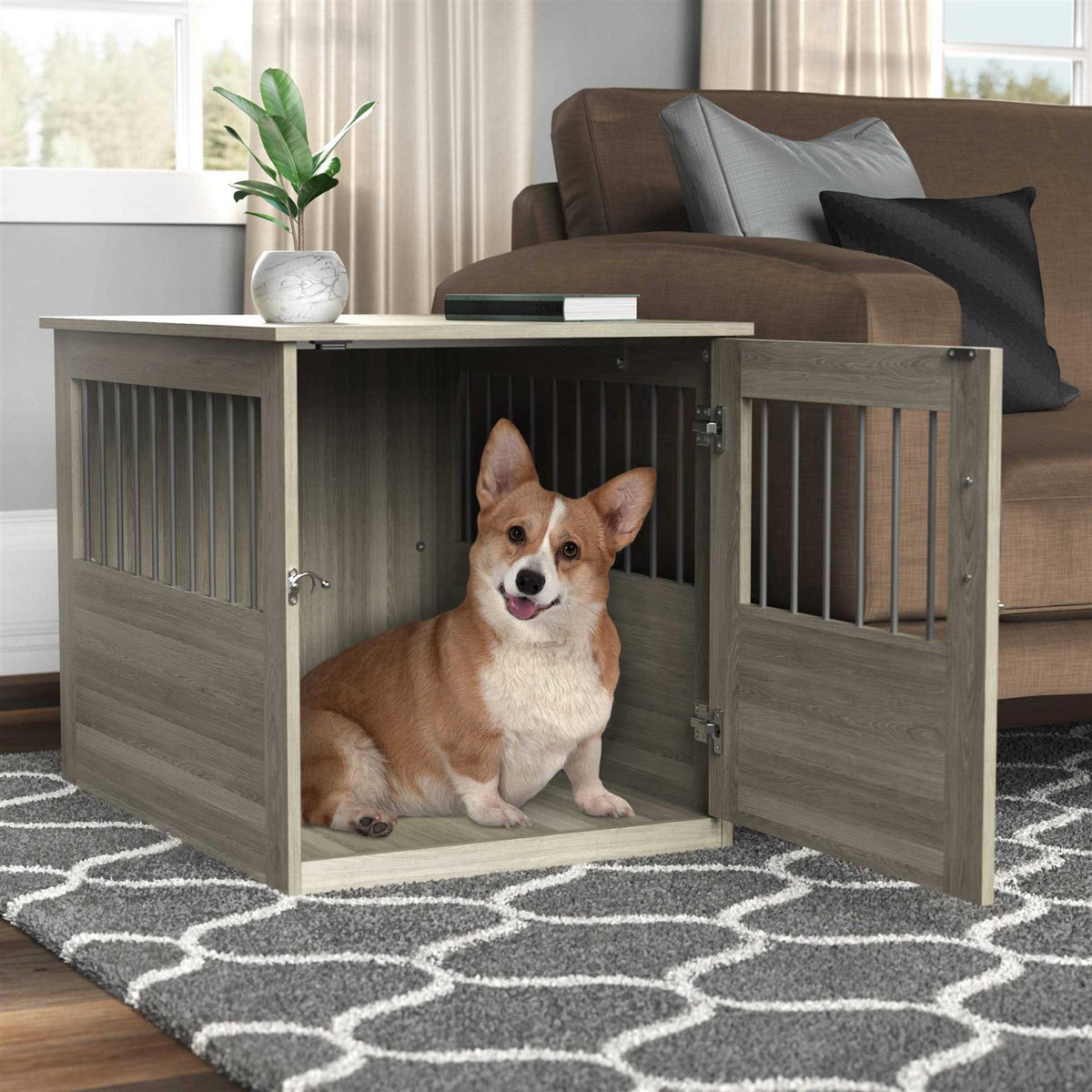 End Table and Pet Crate I488