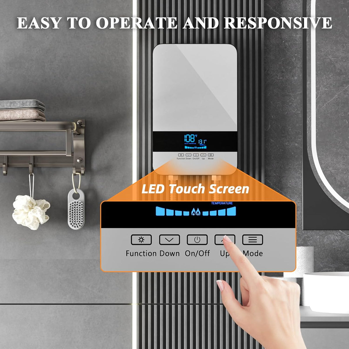 8.5KW 240V Point of Use Electric Tankless Water Heater A985