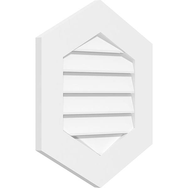 Vertical Peaked Surface Mount PVC Gable Vent M167071