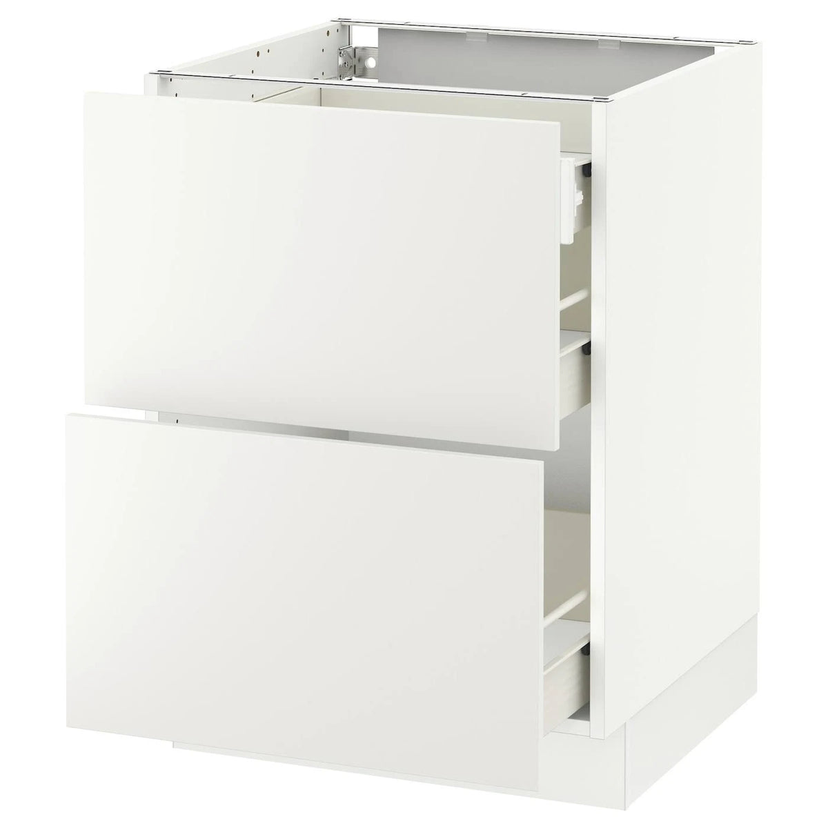 White 2 Fronts 3 Drawers Base Cabinet R135731