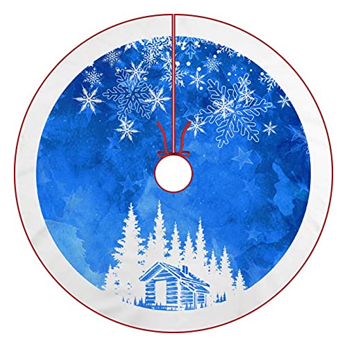 Blue Christmas Tree Skirt D898511