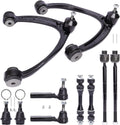 10pcs Front Suspension Kit Upper Control Arms Ball Joint Sway Bar Link Tie Rod Ends Q7737