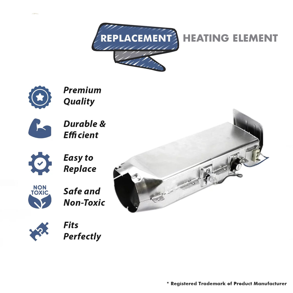 Dryer Heating Element Heater Duct Assembly U66158