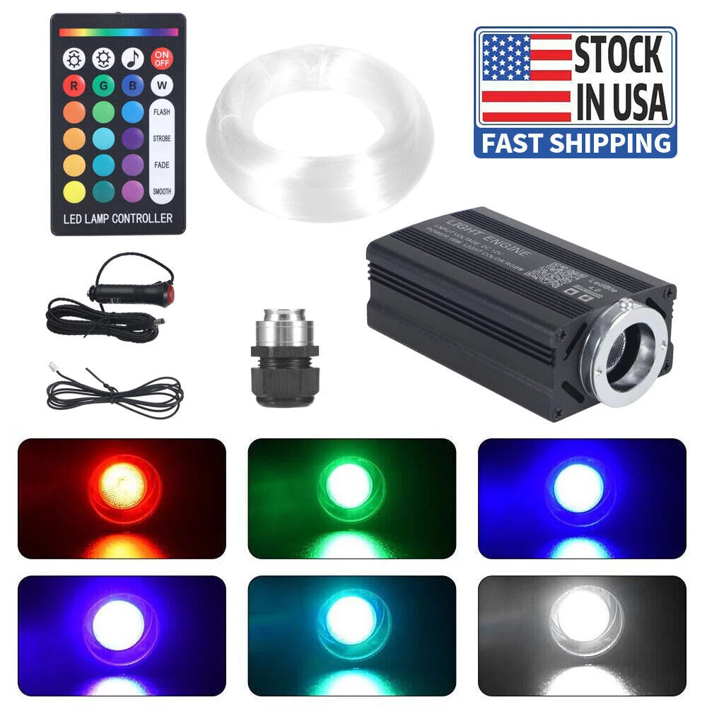 500pcs 6.5ft Fiber Optic Lights Star Headliner kit I87084