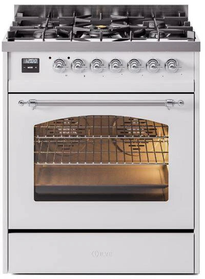 White Dual Fuel Natural Gas Range Z26798