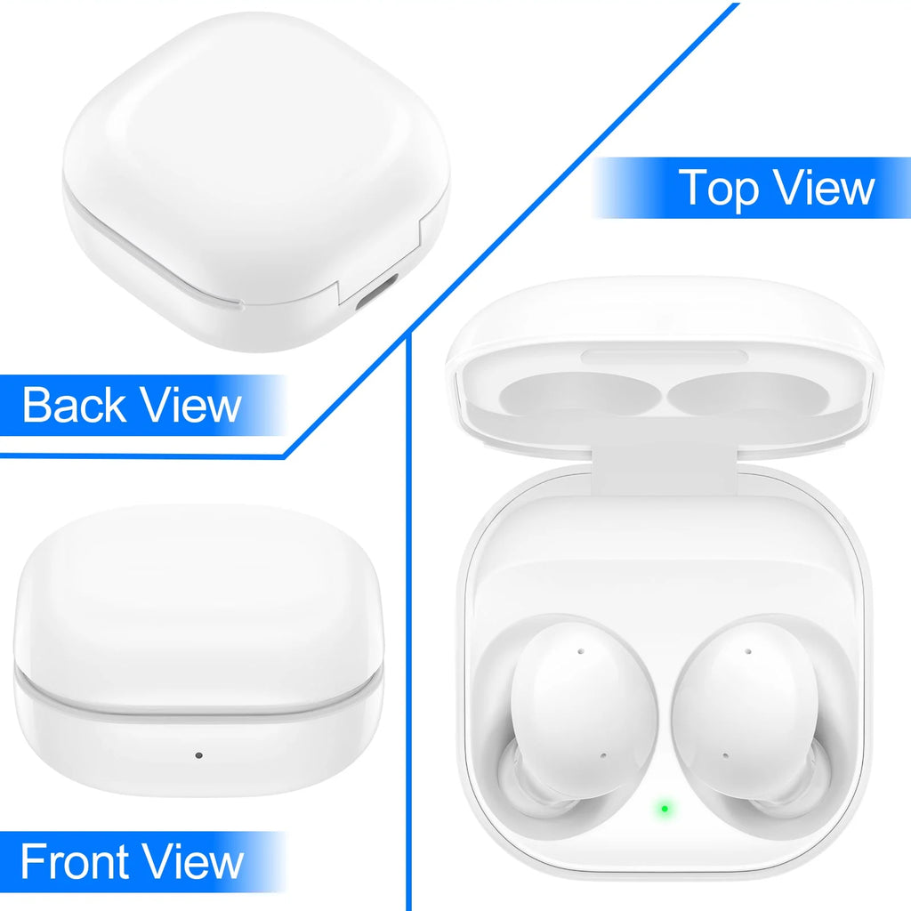 White Truly Wireless Bluetooth Headphones with Noise Isolation Y7867