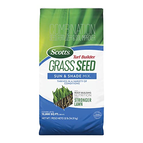 5.6 lbs. Grass Seed Sun & Shade Mix with Fertilizer and Soil Improver G988