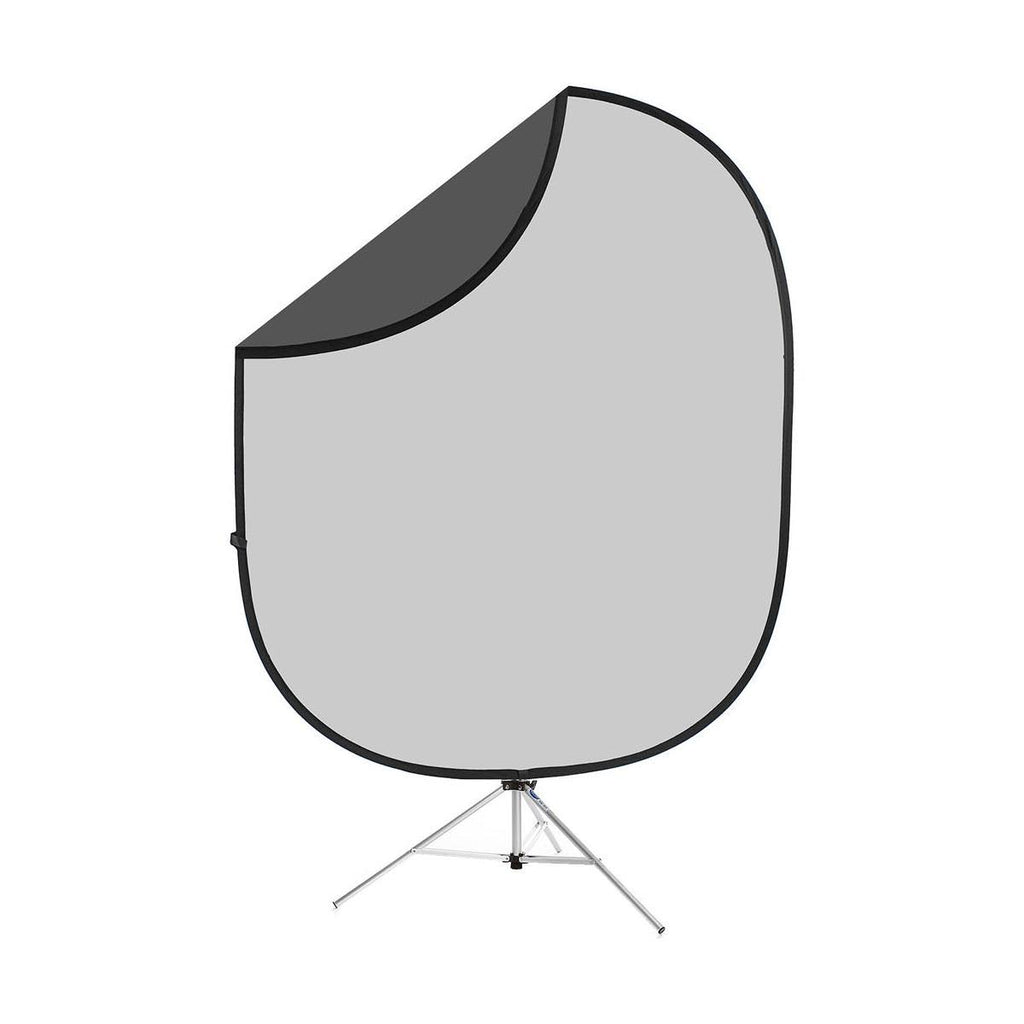 6x7 Reversible Collapsible Backdrop with 8 Stand, Dark/Light Gray A19348