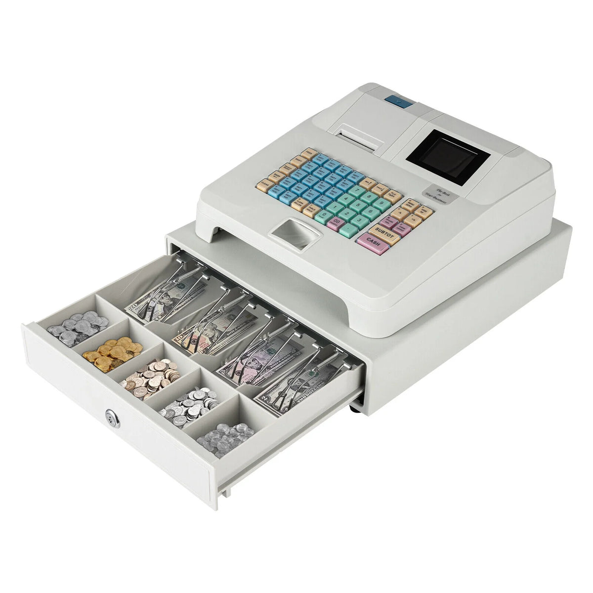 48-Key Cash Register POS System with Drawer U6572