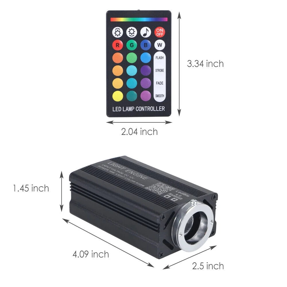 500pcs 6.5ft Fiber Optic Lights Star Headliner kit I87084