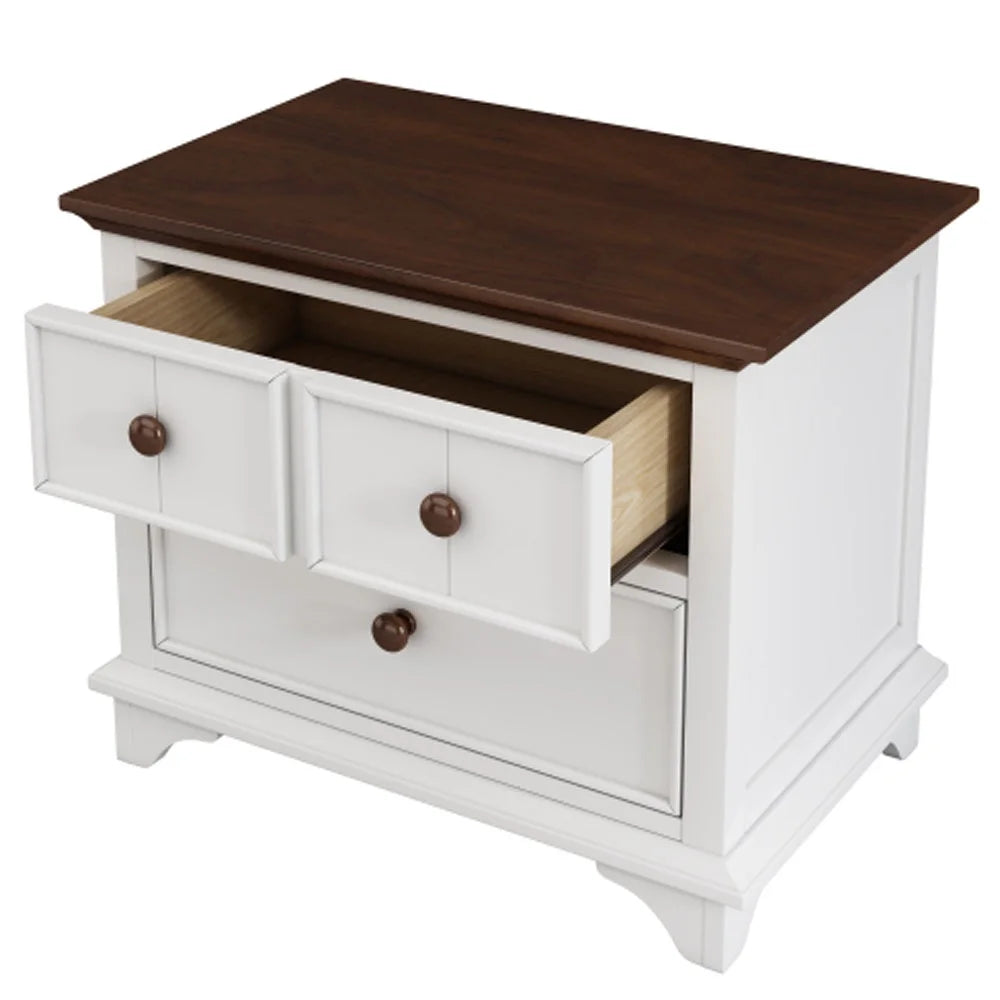 2 Pieces Queen Murphy Bed and Nightstand J72188