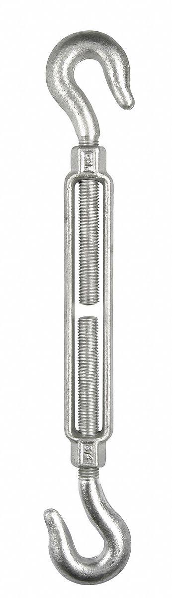7 Turnbuckle Hook & Hook Galv 5/8 x 18 in I810900
