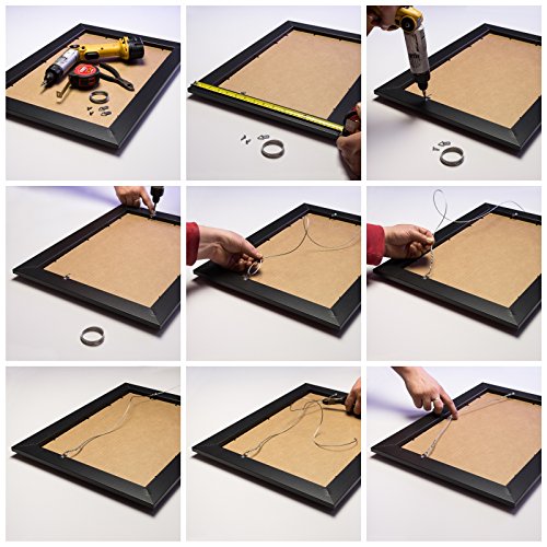 Obsidian Black Picture Frame, 8.5 by 11-Inch H9362