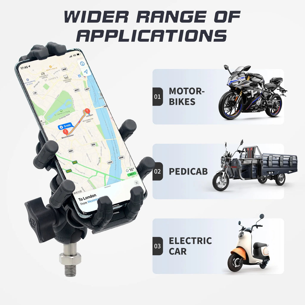Motorcycle Cell Phone Holder with Vibration Dampener A84530