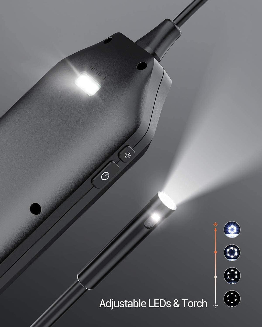 4.5 IPS Screen 1080P HD Dual Lens Borescope Camera I984
