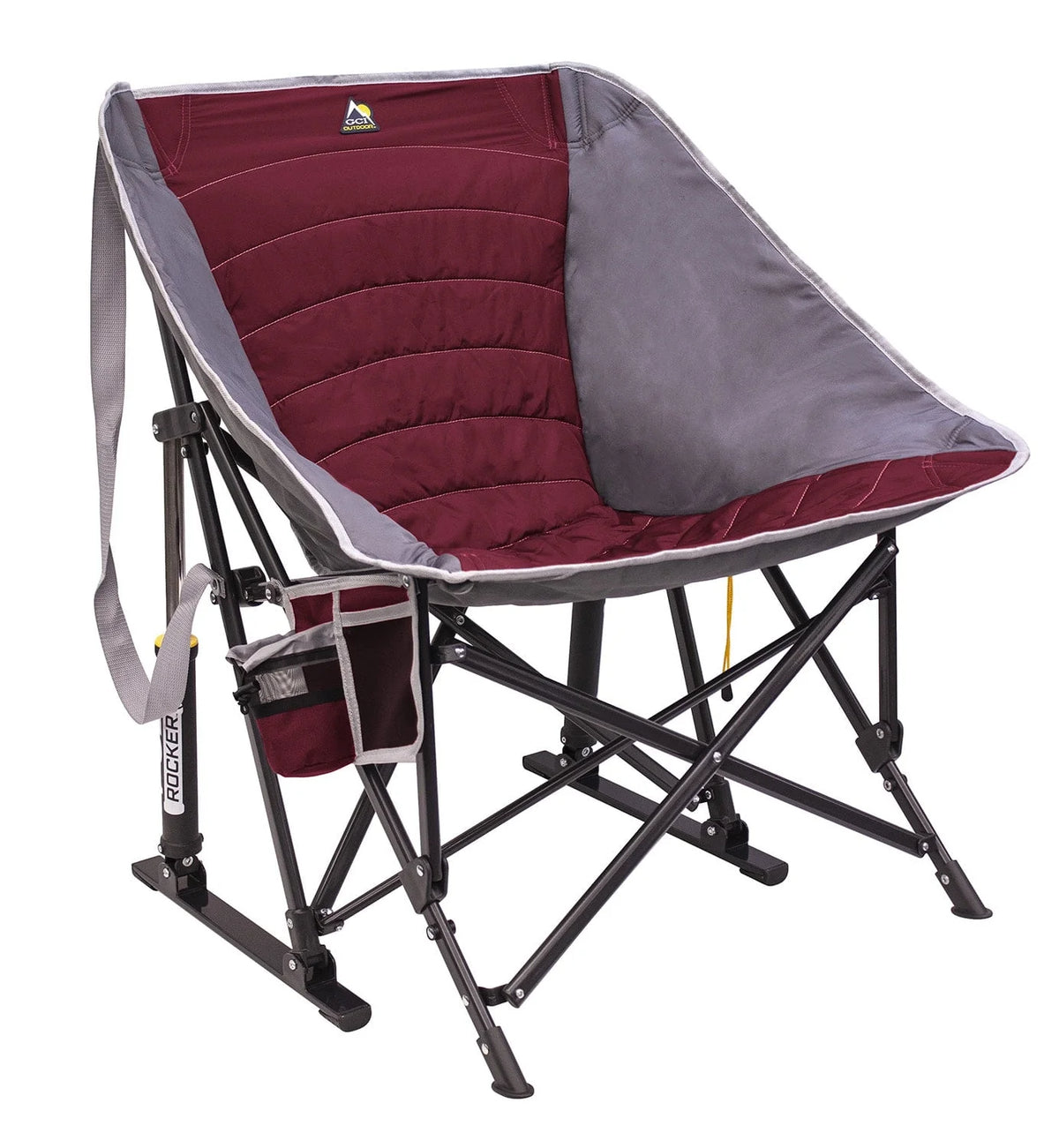 Royal Blue Padded Folding Rocking Camp Chair L80871