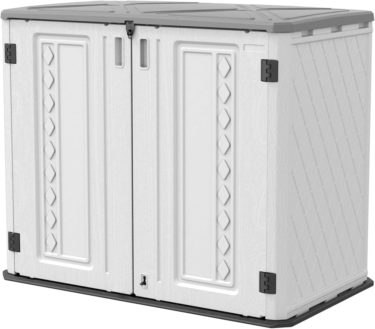 White Resin Outdoor Storage Cabinet Q436