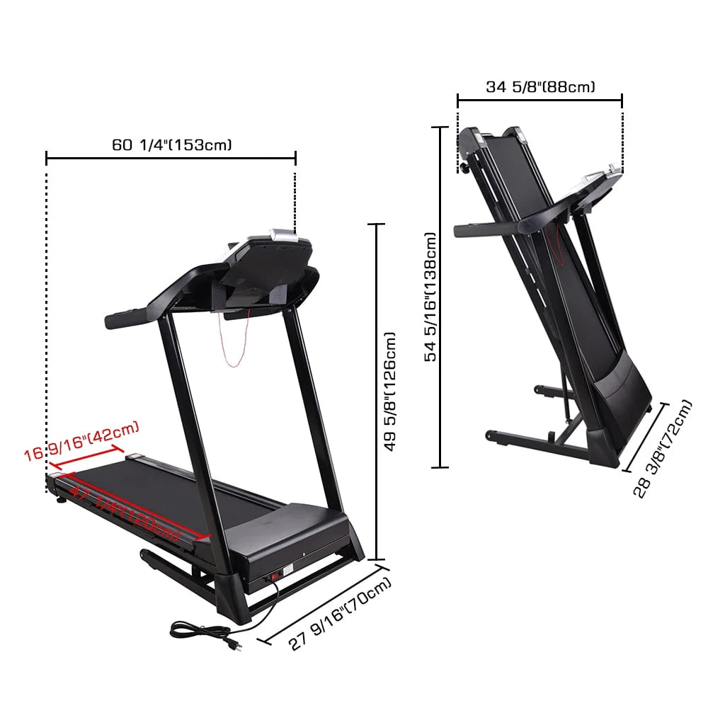 Folding Treadmill with LCD Display B726