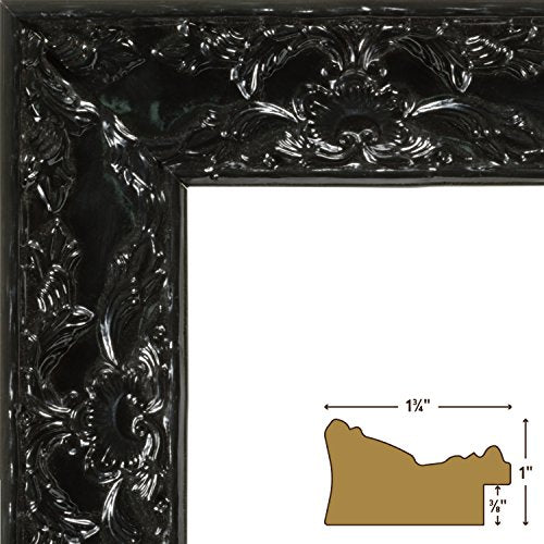 Obsidian Black Picture Frame, 8.5 by 11-Inch H9362