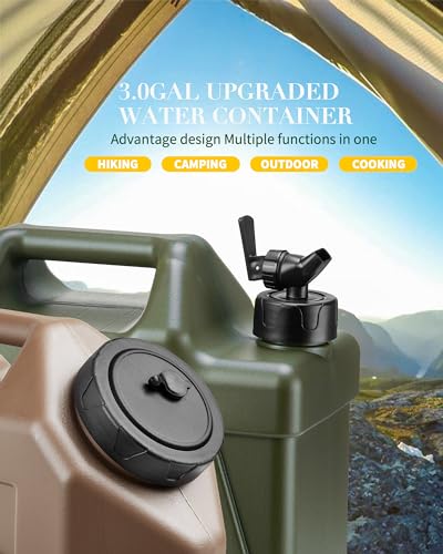 5 Gallon Water Jug and 2.6Gal Collapsible Water Bag Set of 2 W557