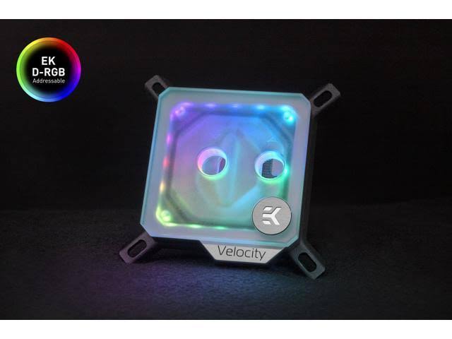 Nickel + Frosted Acryl Water Block H883168