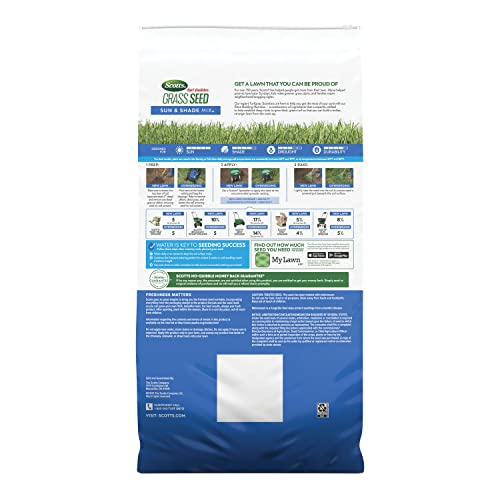 5.6 lbs. Grass Seed Sun & Shade Mix with Fertilizer and Soil Improver G988
