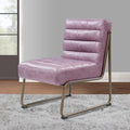 22 Inch Top Grain Leather Accent Chair S415808