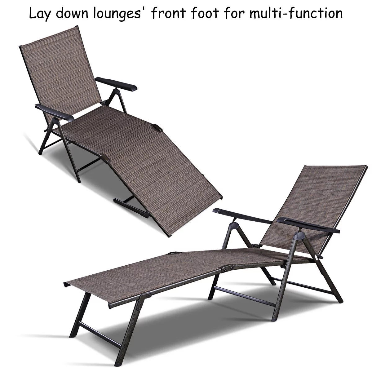 Adjustable Pool Chaise Lounge Chair Q1016