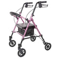 Pink Aluminum Rolling Walker Y4773