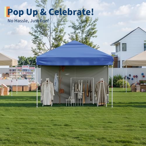 White Pop Up Canopy Tent with Roller Bag F8967