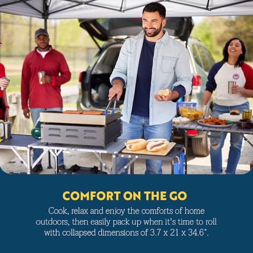 Portable Folding Cook Station with Heat Resistant Tabletop O57246