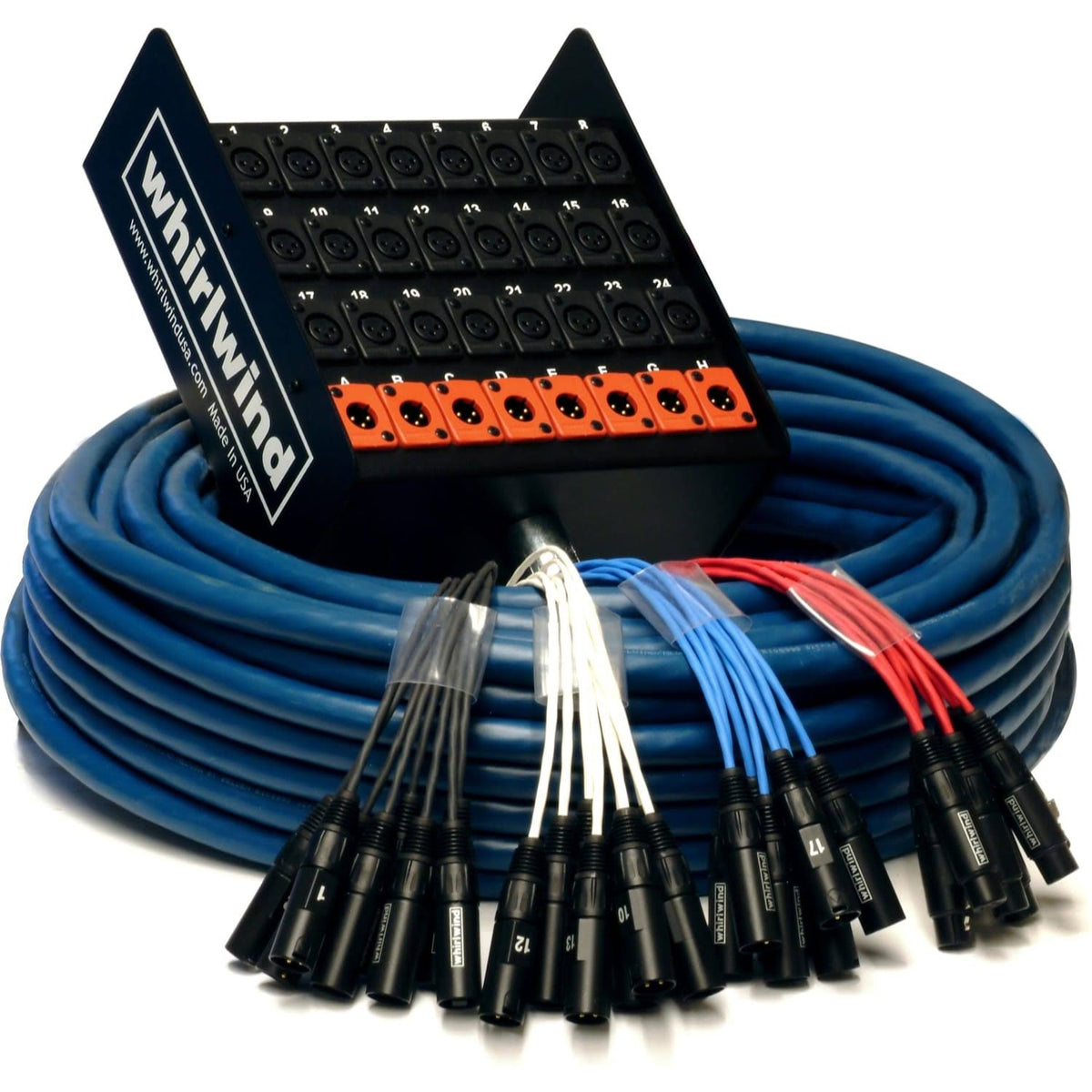 16-Channel Stagebox to Fanout Snake Cable 50' Length O66928