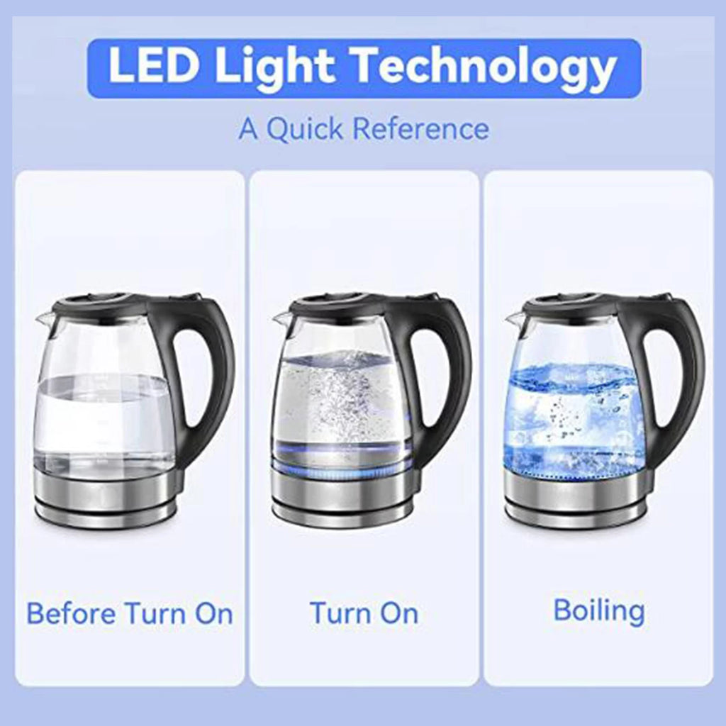 1.7L 1500W Glass Electric Kettle with Auto Shut-Off I15697