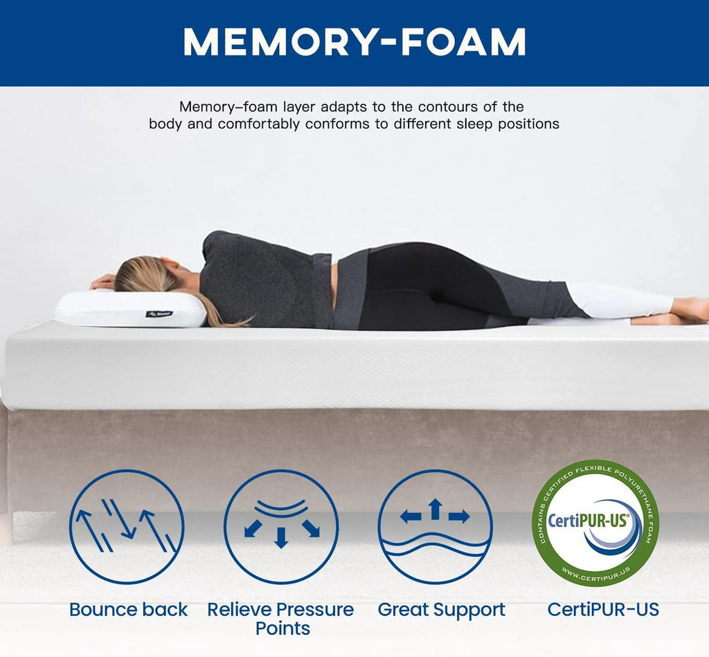 6 Inch Gel Memory Foam Medium Firm Twin Mattress Q6741