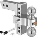 Adjustable Aluminum Trailer Hitch with Double Stainless Steel Locks A519