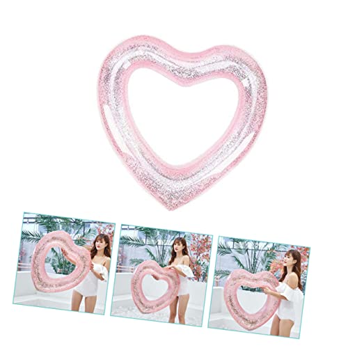Heart-Shape Inflatable Swimming Pool Ring Float M9394