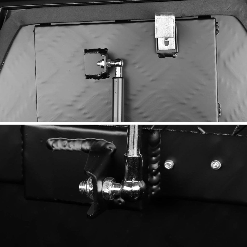 Black Aluminum Underbody Tongue Tool Box Trailer Storage with Lock B58408