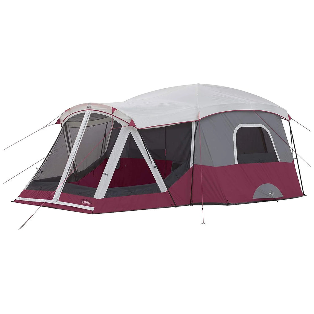 11-Person Camping Cabin Tent with Screen Room, Red X10914