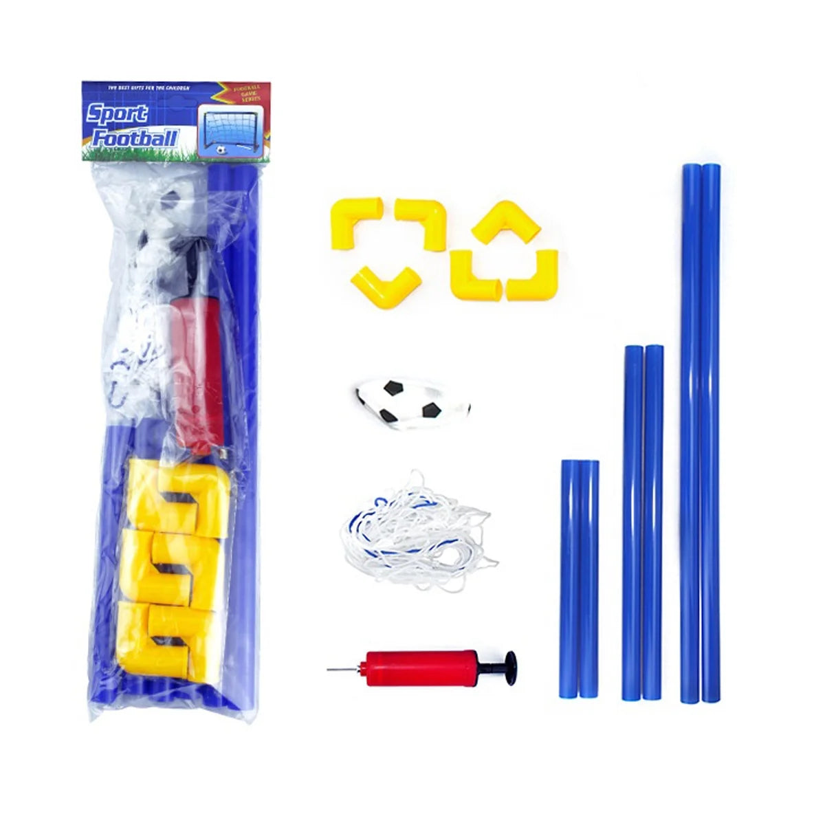 Folding Mini Soccer Ball Goal Post Net Set E85686