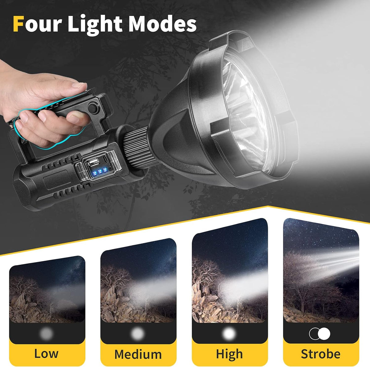 Rechargeable LED Spotlight Flashlight N2852